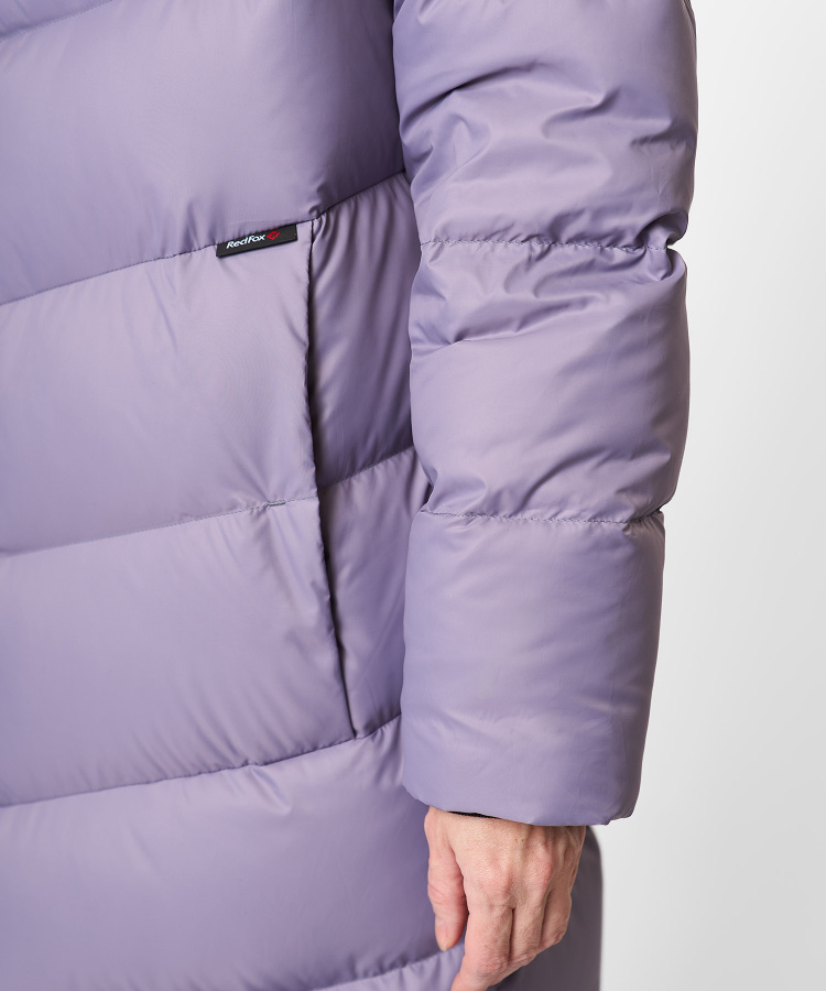 Пальто пуховое Astra Женское (M, 0700/т.лиловый, , , , , )