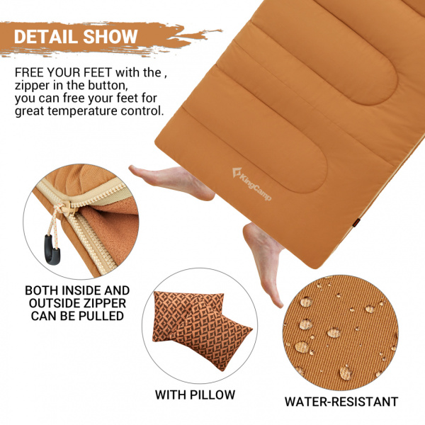 Купить King Camp 2201 forest 400 -15°с 230х90 спальный мешок (-15°с, коричневый левый) 18 200 ₽ King Camp 2201 forest 400 -15°с 230х90 спальный мешок (-15°с, коричневый левый)