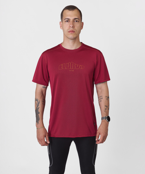 Футболка Interline Мужская (XL, 1100/бордовый, , , , , )