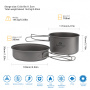Купить Cook 'n' Escape ca2112 titanium pot with pan набор посуды 7 930 ₽ Cook 'n' Escape ca2112 titanium pot with pan набор посуды