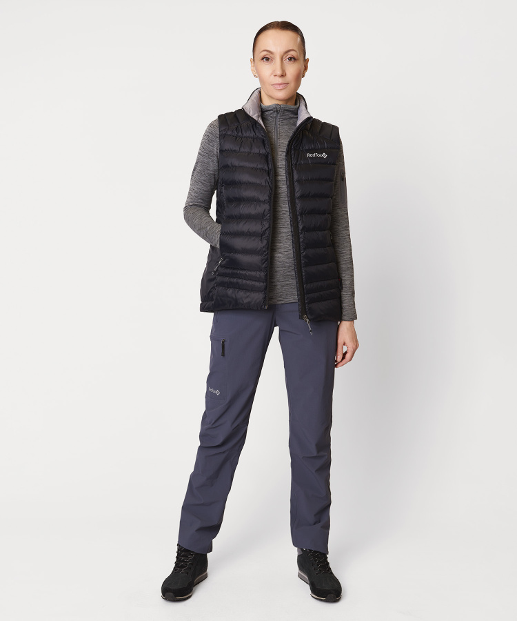 Жилет утепленный Quasar III Женский (L, 1070/черный/св.серый, , , , , )
