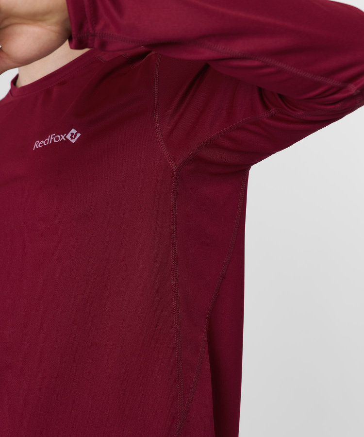 Футболка с длинным рукавом Workout Мужская (S, 1100/бордовый, , , , , )