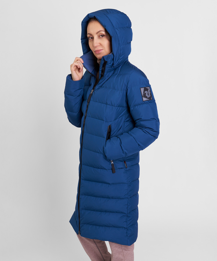 Пальто пуховое Siberia III Женское (XL, 9700/деним, , , , , )