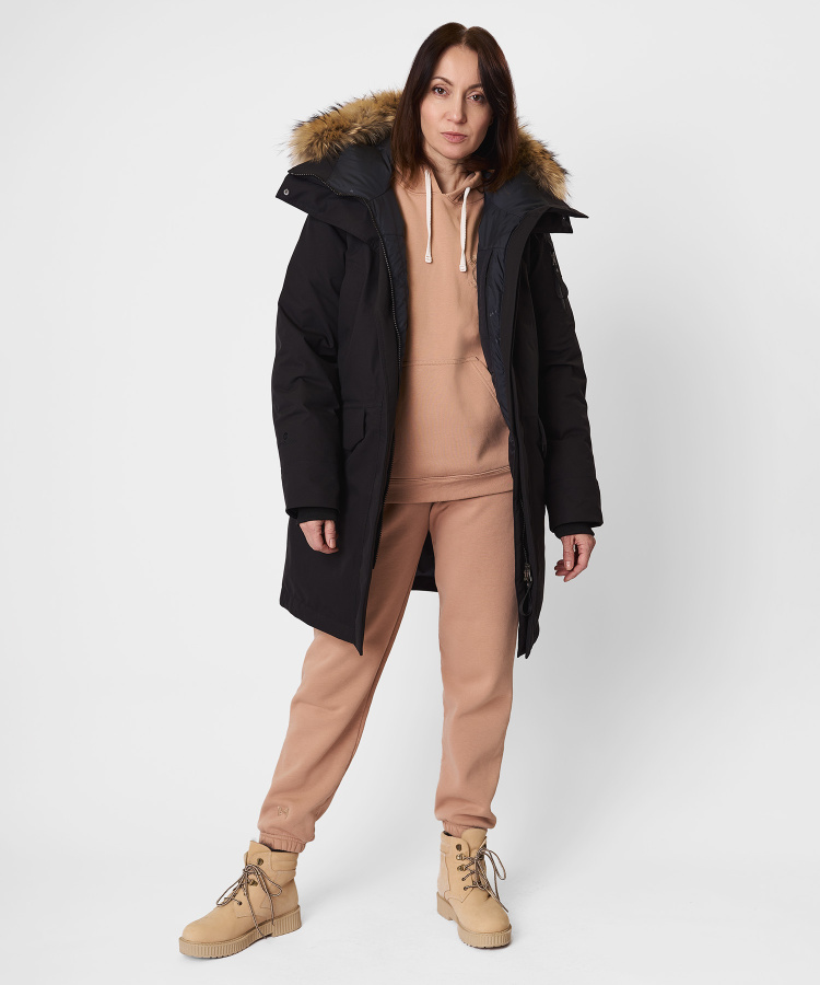 Полупальто пуховое Kodiak IV DF Женское (XL, 1000/черный, , , , , )