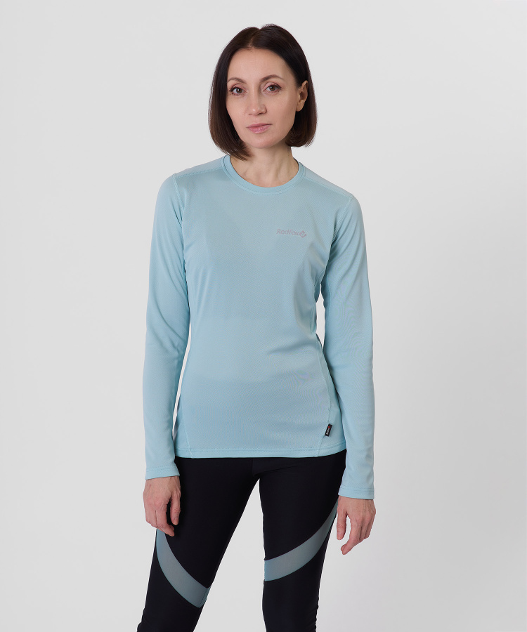 Футболка с длинным рукавом Workout R Женская (XS, 7300/лагуна, , , , , )