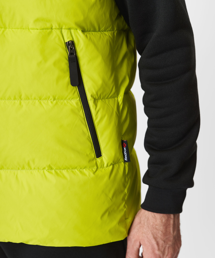 Жилет пуховый Nansen R Мужской (S, 5210/lime/черный, , , , , )