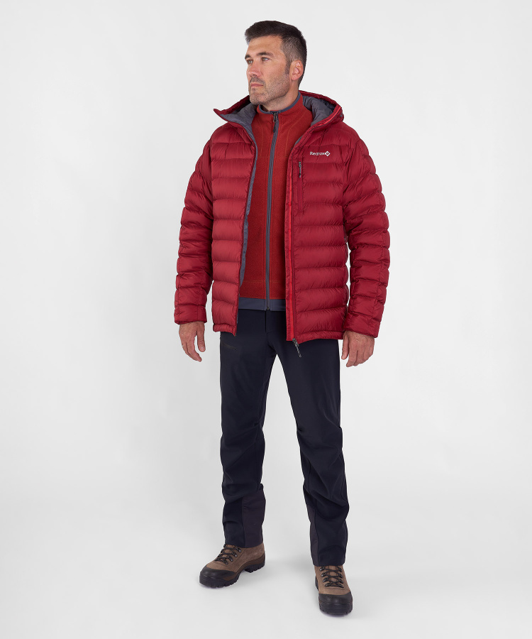 Куртка пуховая Flight Lite III Мужская (L, 1200/т.красный, , , , , )
