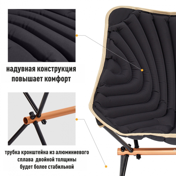 Купить King Camp 2033 larch chair кресло скл. сталь (черный) 16 350 ₽ King Camp 2033 larch chair кресло скл. сталь (черный)