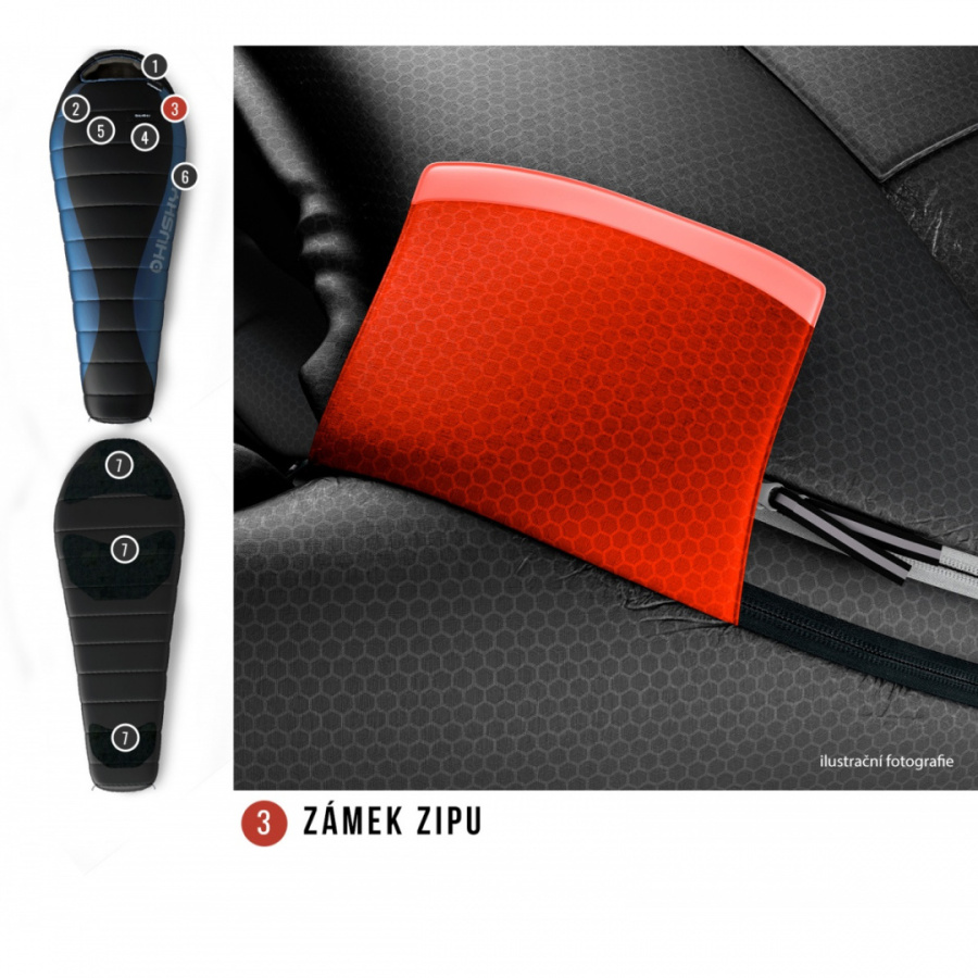 DRAPE -20°С 220х85 пуховый спальный мешок (пух, правый)