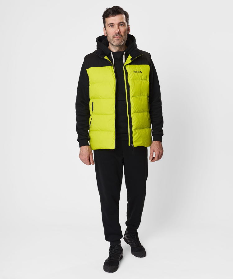 Жилет пуховый Nansen R Мужской (S, 5210/lime/черный, , , , , )