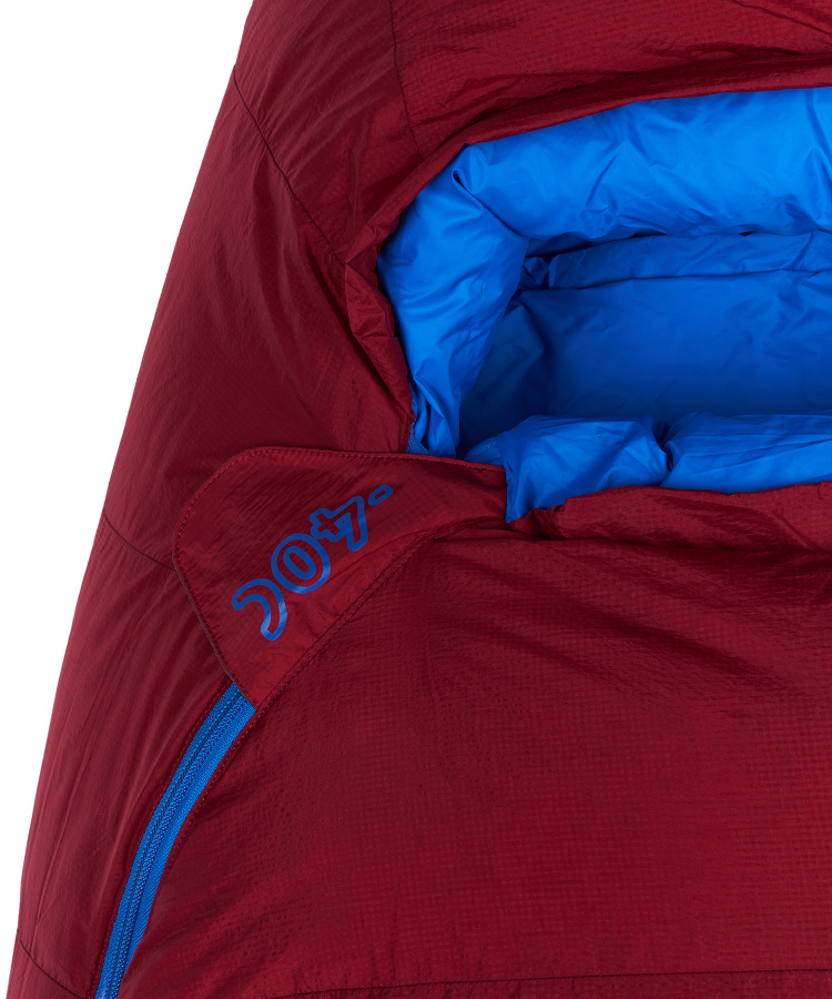 Спальный мешок пуховый Rapid -40C left (Long, 1282/т.красный/синий, , , , , )