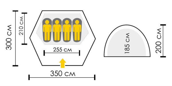 Talberg grand 4 шатер-палатка talberg (зелёный)