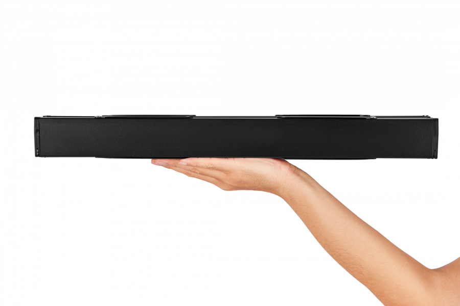 2403 MINI ALUNIUM TABLE L стол скл. алюм (черный)