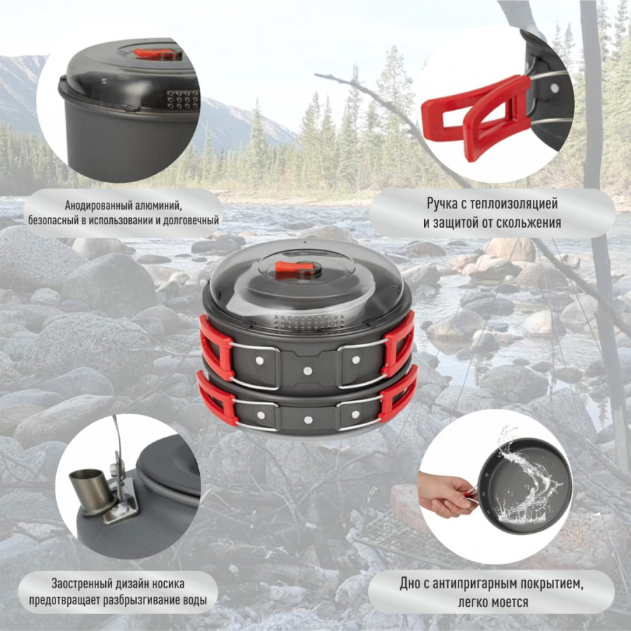 BULin bl200-c11 набор посуды на 2 чел.