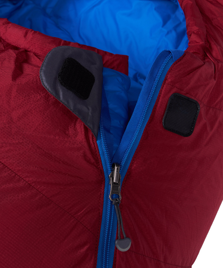 Спальный мешок пуховый Rapid -30C right (Long, 1282/т.красный/синий, , , , , )