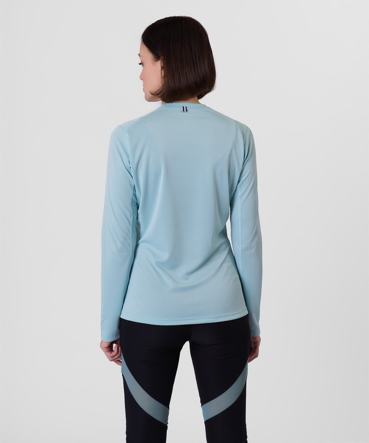 Футболка с длинным рукавом Workout R Женская (XS, 7300/лагуна, , , , , )