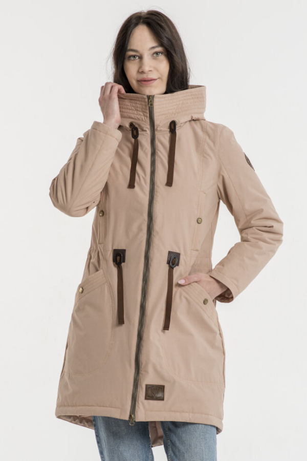 *Парка жен. арт. 48275 (170, Пудра, 88, 98, , , )