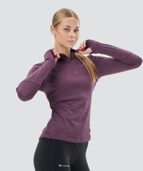 Лонгслив Nordski Impulse Plum W (38-S, Plum, , , , , )
