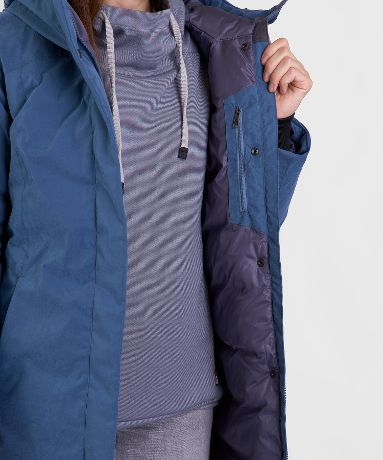 Пальто пуховое Urban Fox V Женское (M, 9700/деним, , , , , )