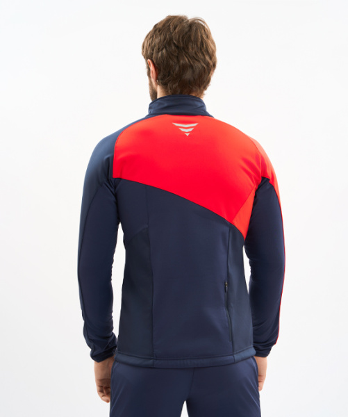 Разминочная куртка Nordski Premium Blueberry/Red (46-S, Blueberry/Red, , , , , )