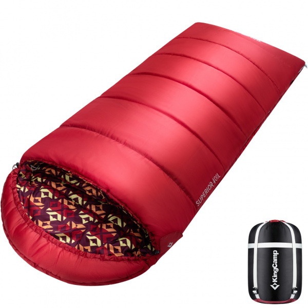 Купить King Camp 2002 superior 400l -18с 205x84 спальный мешок (-18°c, красный, левый) 9 480 ₽ King Camp 2002 superior 400l -18с 205x84 спальный мешок (-18°c, красный, левый)
