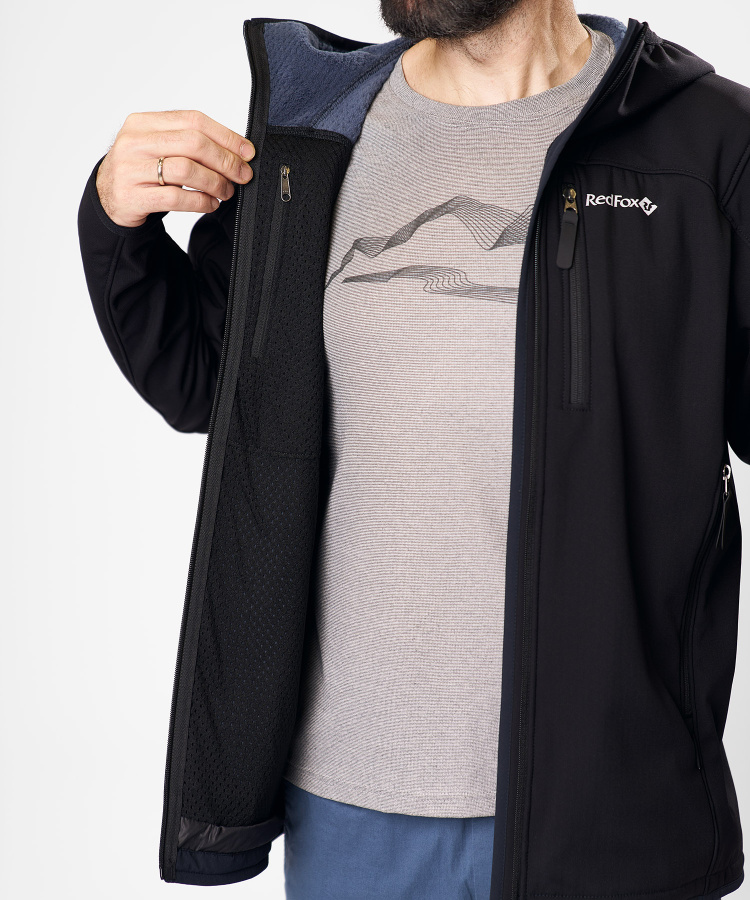 Куртка легкая Reine Мужская (XL, 1088/черный/серо-синий, , , , , )