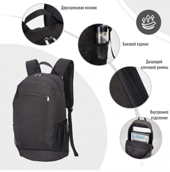 Купить SAMSTRONG b0366 business backpack рюкзак (черный) 4 900 ₽ SAMSTRONG b0366 business backpack рюкзак (черный)