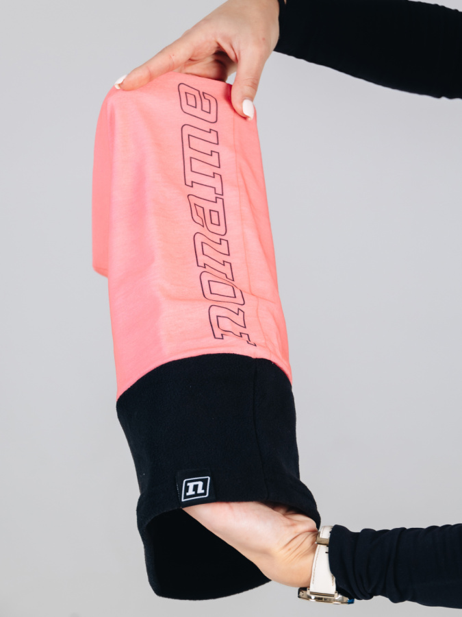 *Снуд NONAME FLEECE NECKWARMER SALMON ROSE 2001827-0277 (One Size, Розовый/черный, , , , , )