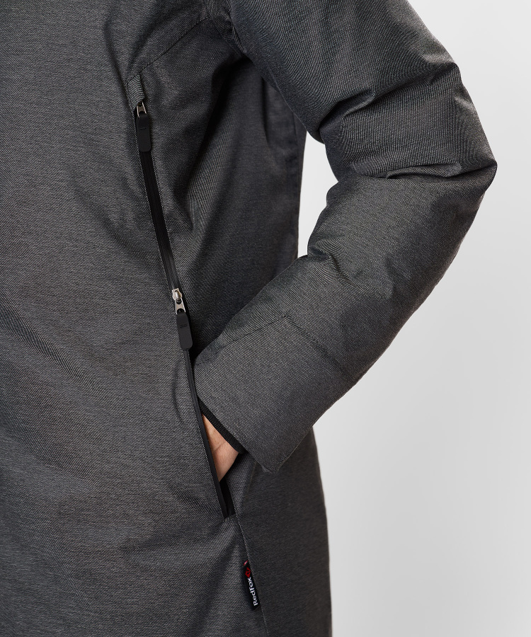 Полупальто пуховое Atalaya II Женское (L, 2000/асфальт, , , , , , )