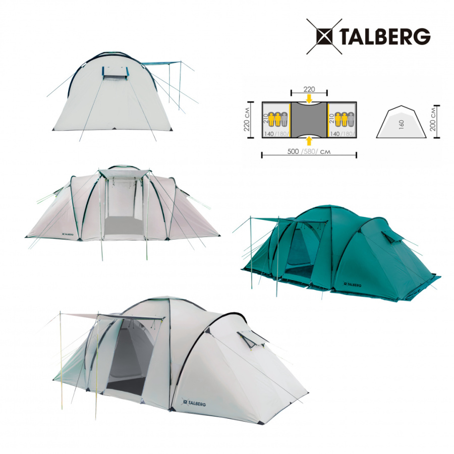 BASE 6 SAHARA палатка Talberg (серый)