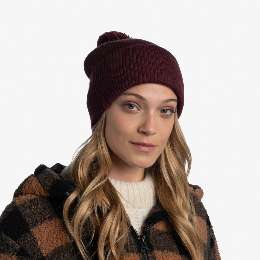 Шапка BUFF KNITTED HAT (One Size, Tim Maroon, , , )