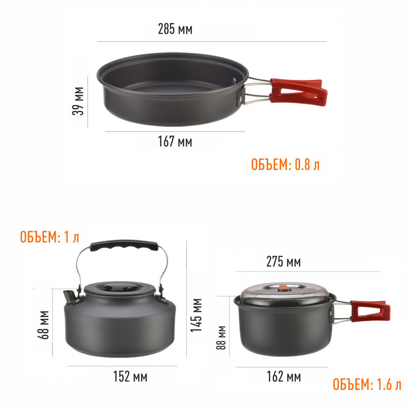 BULin bl200-c11 набор посуды на 2 чел.