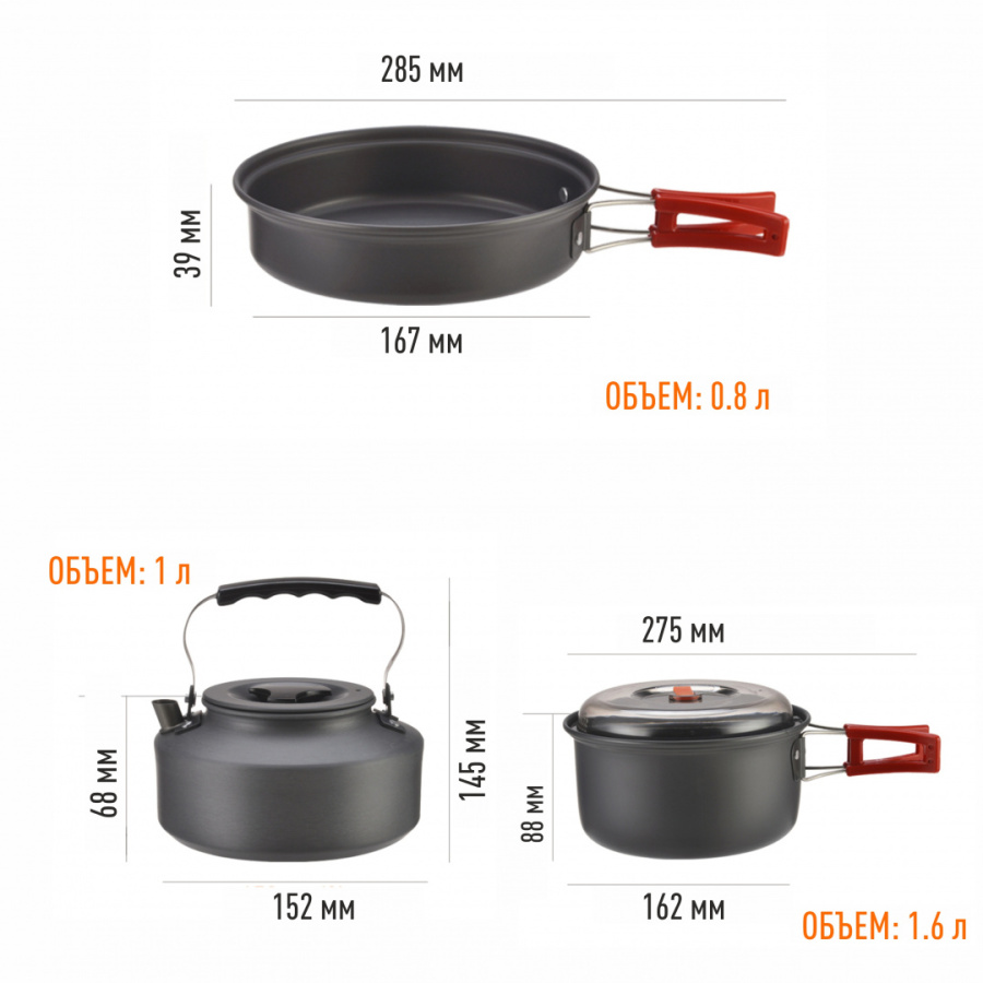 BULin bl200-c11 набор посуды на 2 чел.
