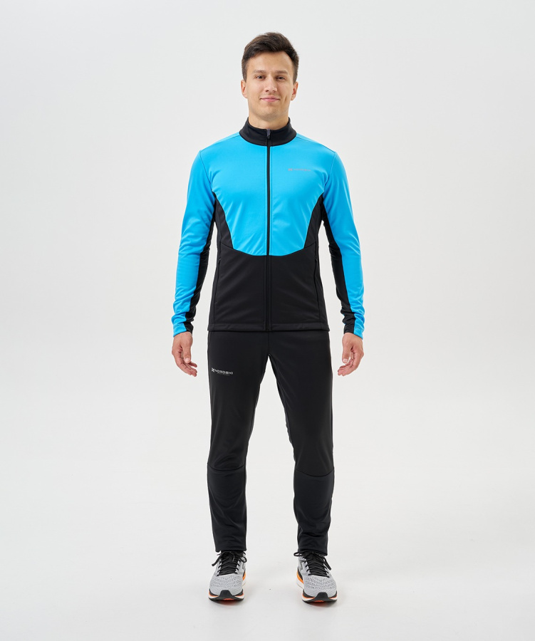 Тренировочная куртка Nordski Advance Light Blue/Black (48-M, Light Blue/Black, , , , , )