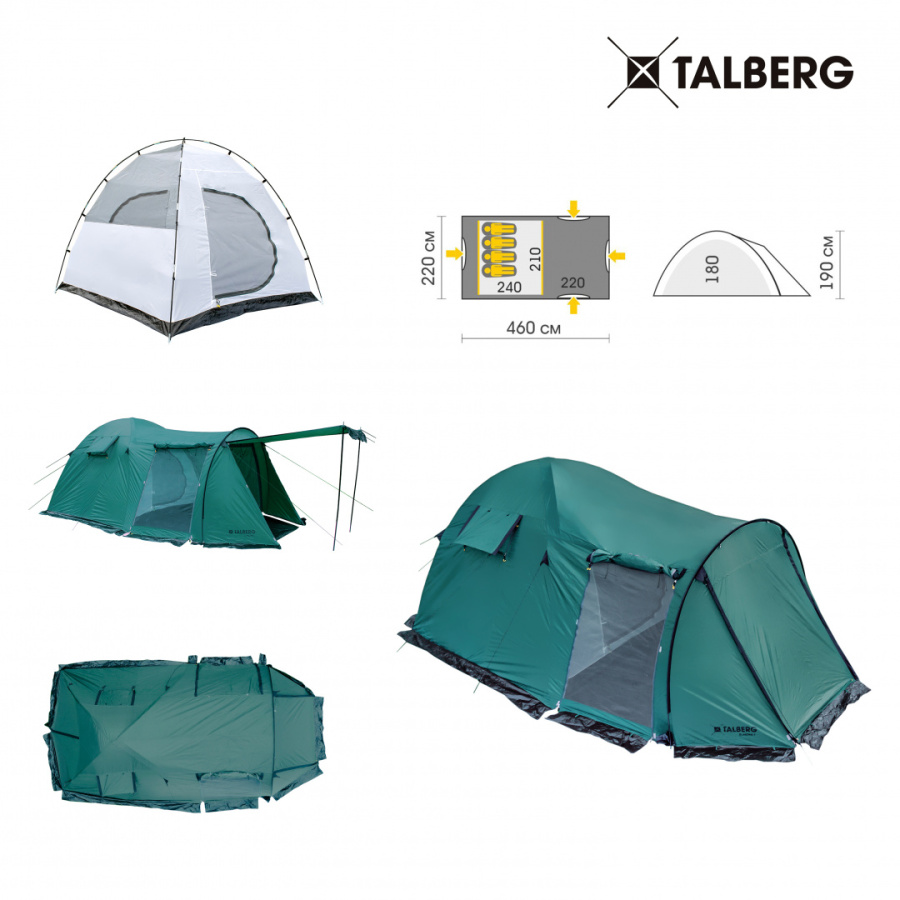 BLANDER 4 палатка Talberg (зелёный) BLANDER 4 палатка Talberg (зелёный)