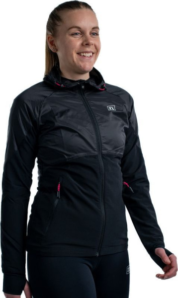 *Куртка NONAME WINDRUNNER JACKET 22 WOS 2001216-0001 ветрозащ, с капюшоном женск. (3-XS, Черный, , , , , )