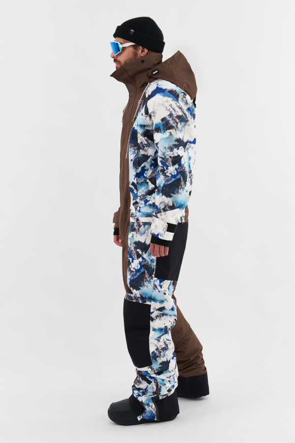 Комбинезон VOLK KN2126 (M, 38/55 коричневый/принт гора, , , , , )