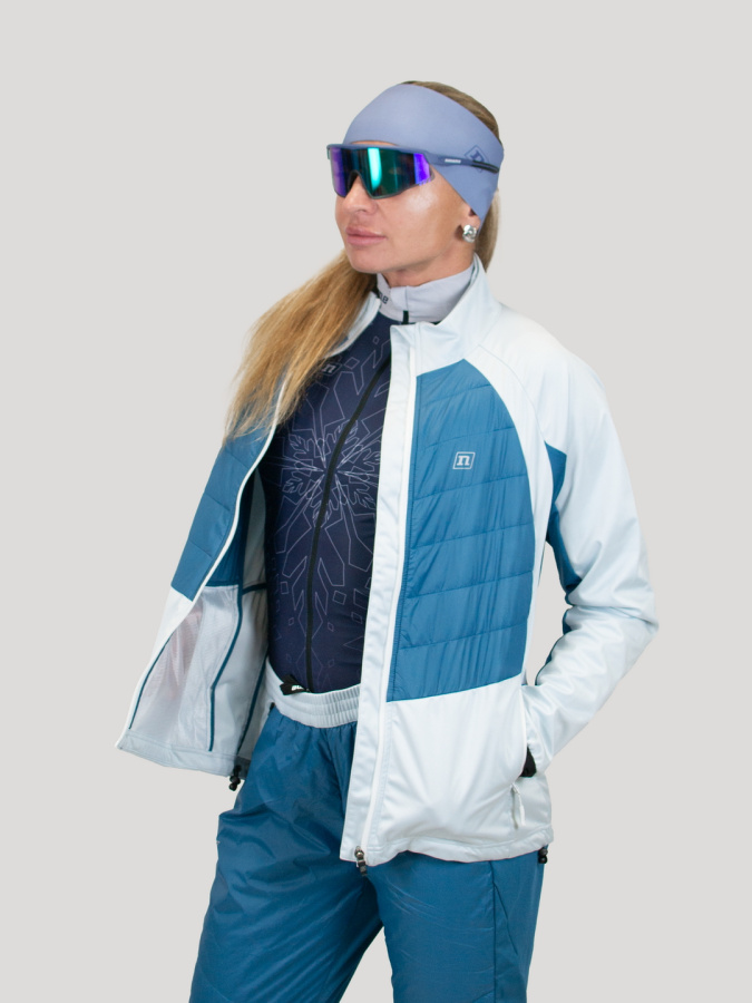 *Куртка NONAME HYBRID JACKET LIGHT BLUE/PETROL BLUE WOS (3-XS, LIGHT BLUE/PETROL BLUE WOS, , , , , )