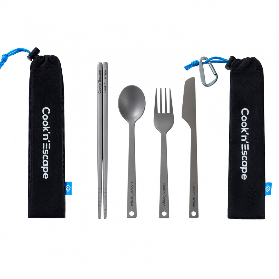 Купить Cook 'n' Escape ca2006 4-piece titanium cutlery set набор стол. приборов 4 840 ₽ Cook 'n' Escape ca2006 4-piece titanium cutlery set набор стол. приборов