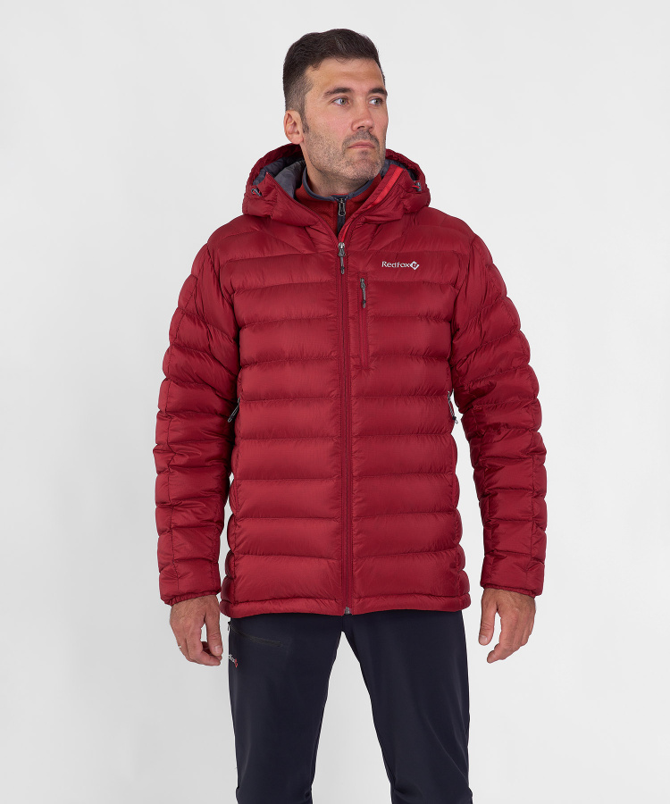Куртка пуховая Flight Lite III Мужская (L, 1200/т.красный, , , , , )