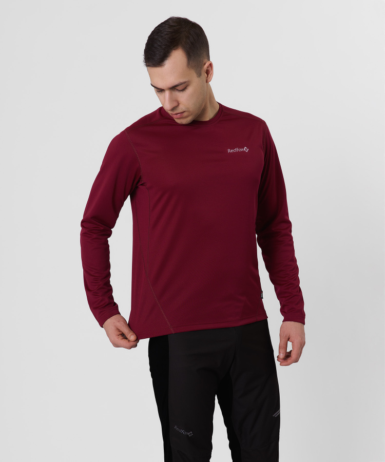 Футболка с длинным рукавом Workout Мужская (S, 1100/бордовый, , , , , )