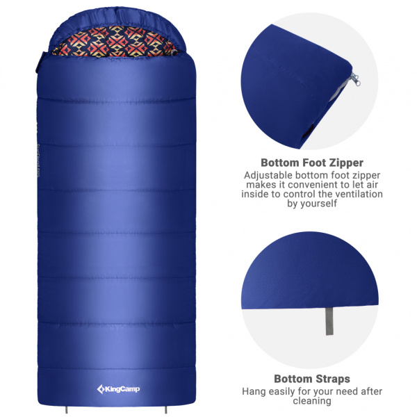 Купить King Camp 2002 superior 400l -18с 205x84 спальный мешок (-18°c, красный, левый) 9 480 ₽ King Camp 2002 superior 400l -18с 205x84 спальный мешок (-18°c, красный, левый)