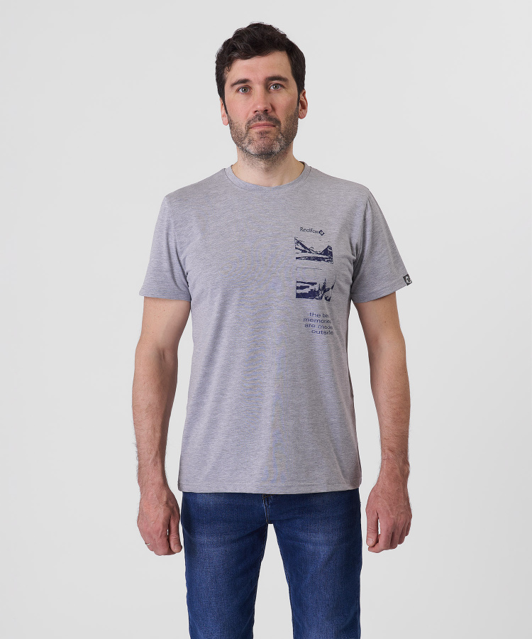 Футболка Memory Мужская (XL, 4000/серый, , , , , )