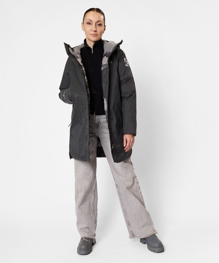 Полупальто пуховое Atalaya II Женское (L, 2000/асфальт, , , , , , )