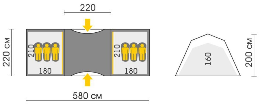 BASE 6 палатка Talberg (зелёный)