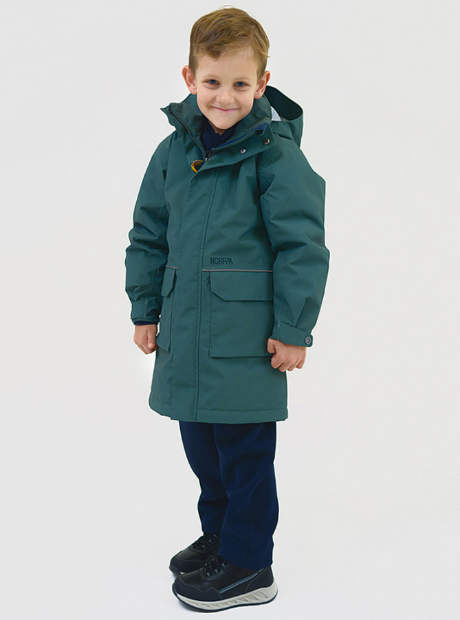 *100300 Куртка детская HANKA (140, 198 зеленая ель, , , , , )