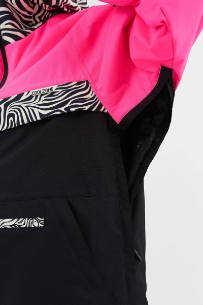Анорак EVA AK4117 (XS, 56/NEO22/20 принта зебра/неоцикламен/черный, , , , , )