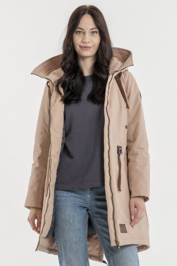 *Парка жен. арт. 48275 (170, Пудра, 88, 98, , , )