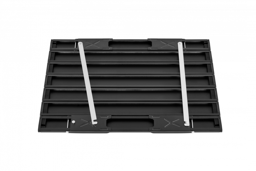 2403 MINI ALUNIUM TABLE L стол скл. алюм (черный)
