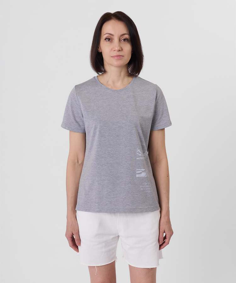Футболка Memory Женская (XL, 4000/серый, , , , , )